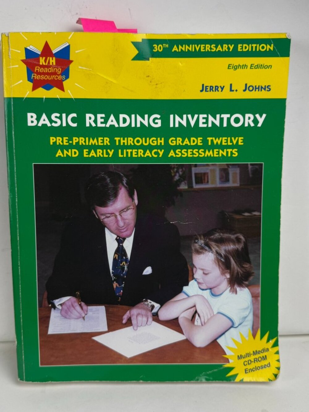 Basic Reading Inventory 8th Edition Jerry L Johns Pre-Primer ISBN 0787258326 CD